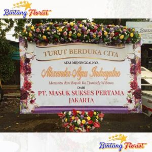 bunga papan duka cita Bintang Florist Surabaya
