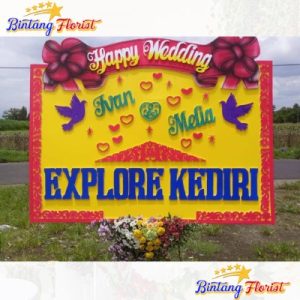 bunga papan wedding Bintang Florist Surabaya