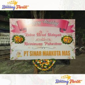 bunga papan wedding Bintang Florist Surabaya