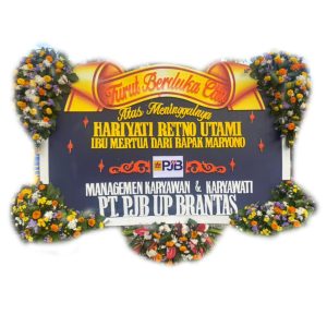 bunga papan duka cita Bintang Florist Surabaya