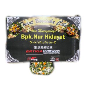 bunga papan duka cita Bintang FLorist Surabaya