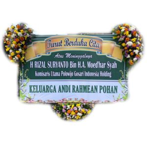 bunga papan duka cita Bintang Florist Surabaya