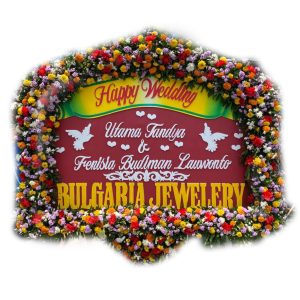 bunga papan wedding Bintang Florist Surabaya